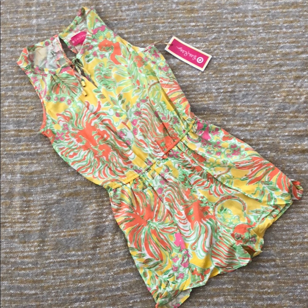 NWT Lilly Pulitzer for Target floral romper, S